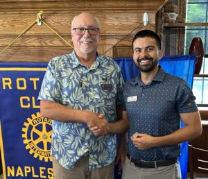 President Michael Vrabel and Speaker Erick Montano