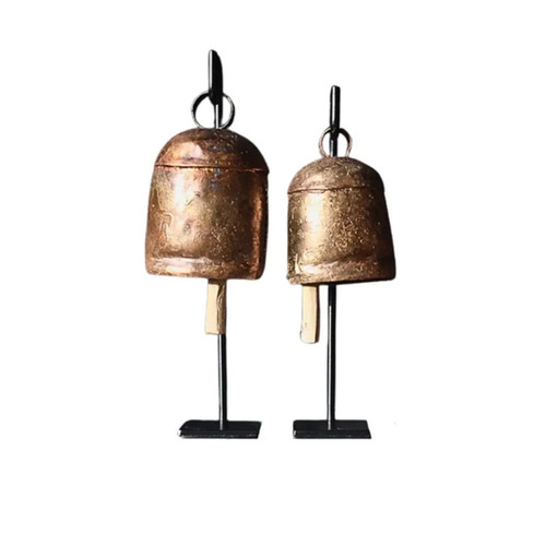 Vintage Inspired Iron Bell Stand - Set of 2 | I Castillo Designs