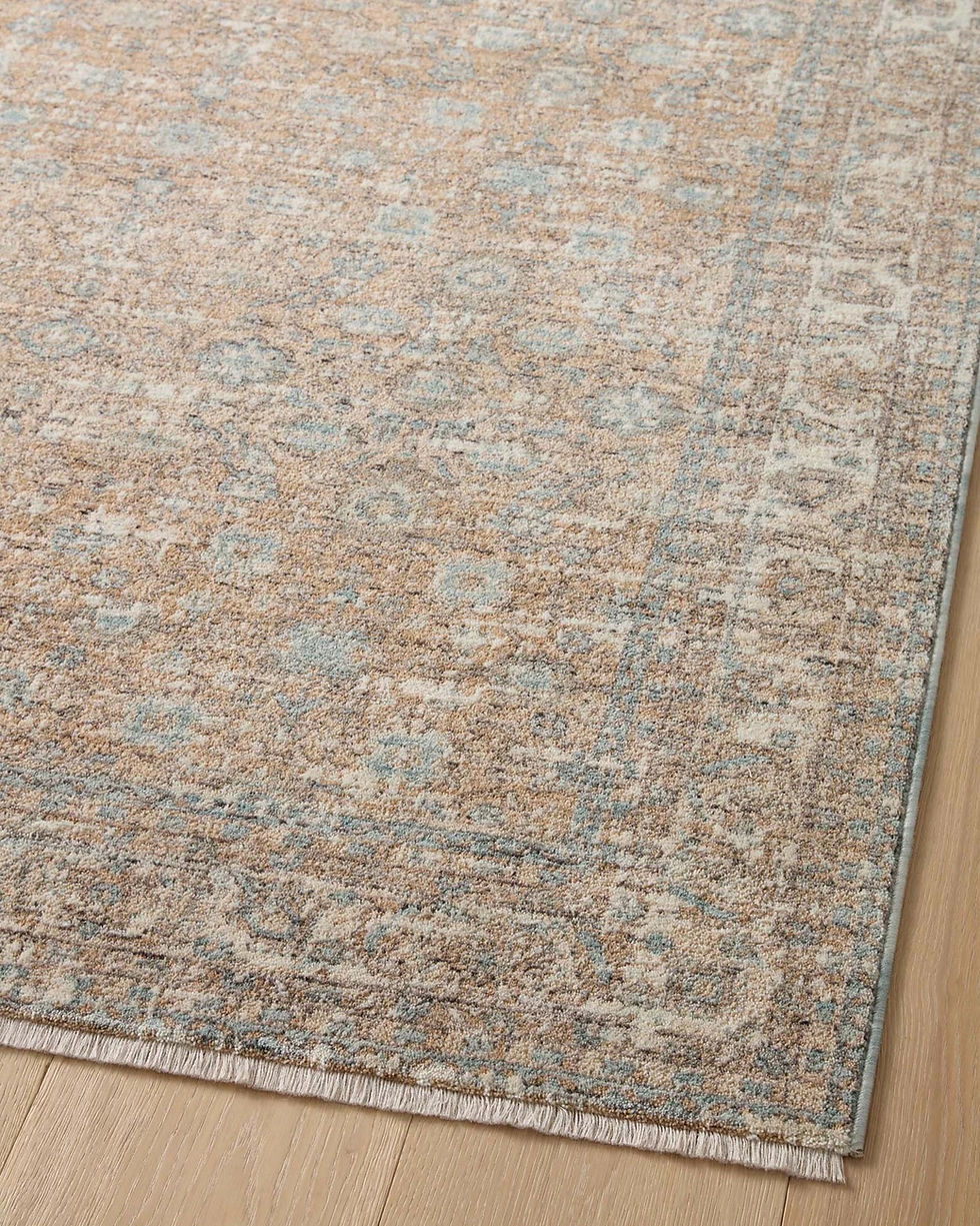 Thumbnail: Blue and beige area rug