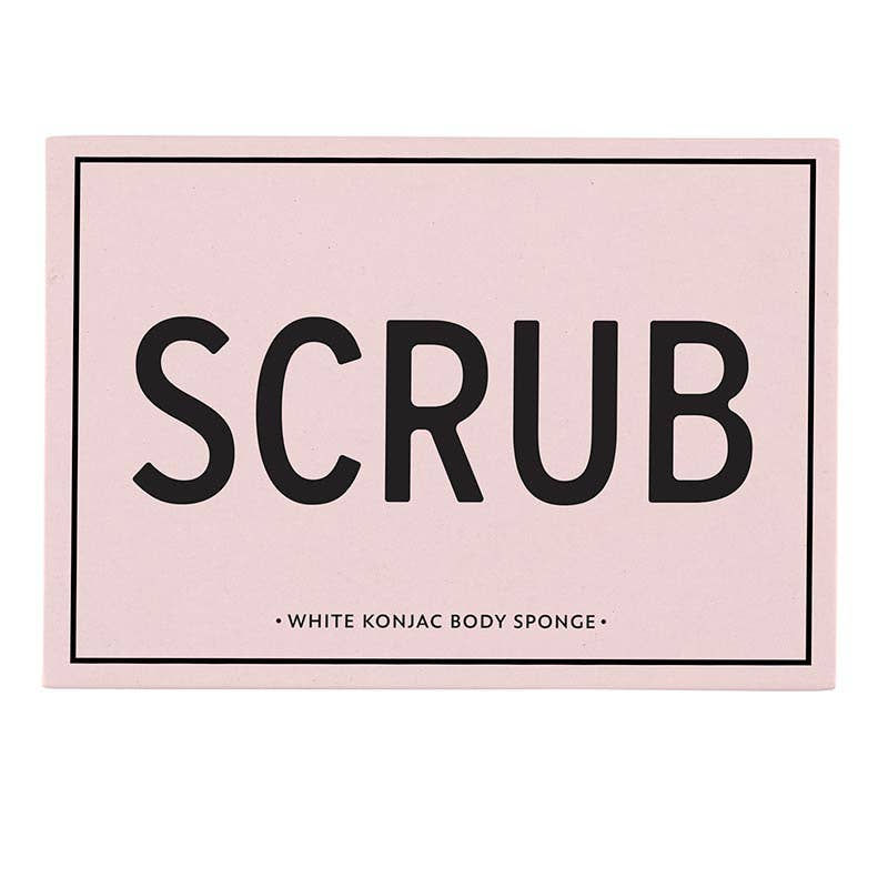 White Konjac body scrub