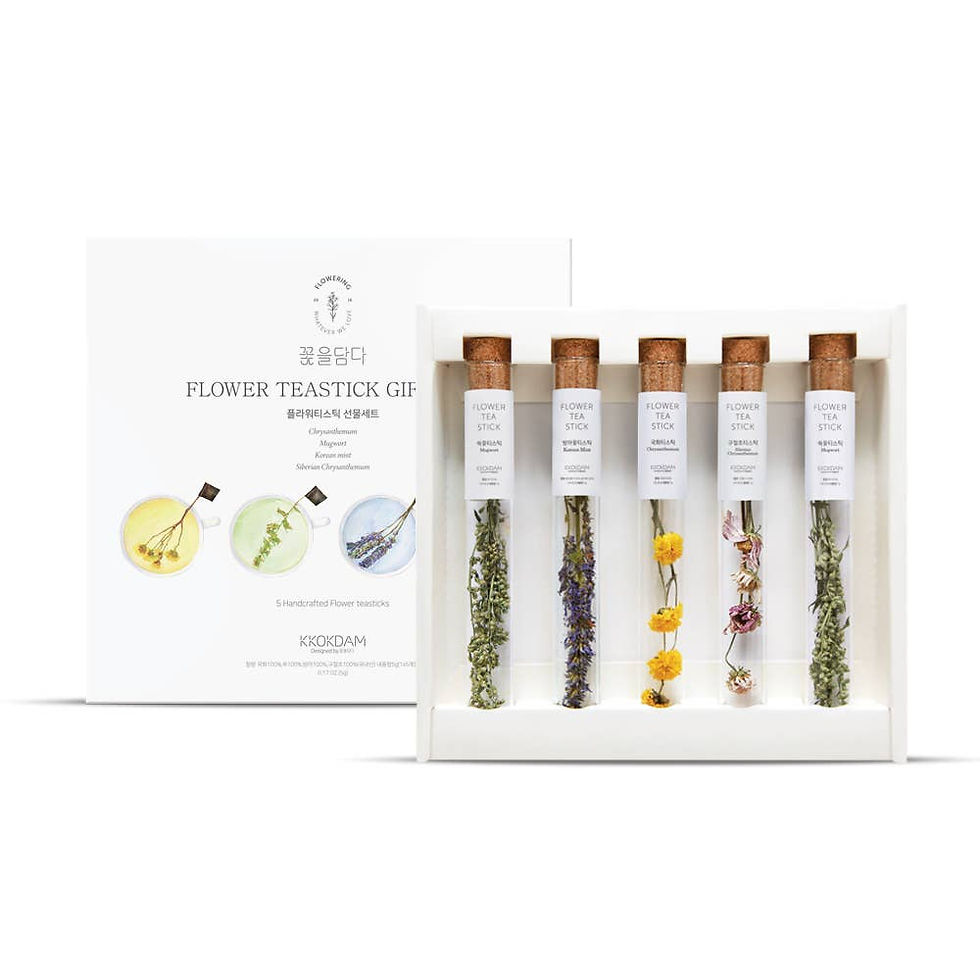 Flower tincture gift set with five test tubes