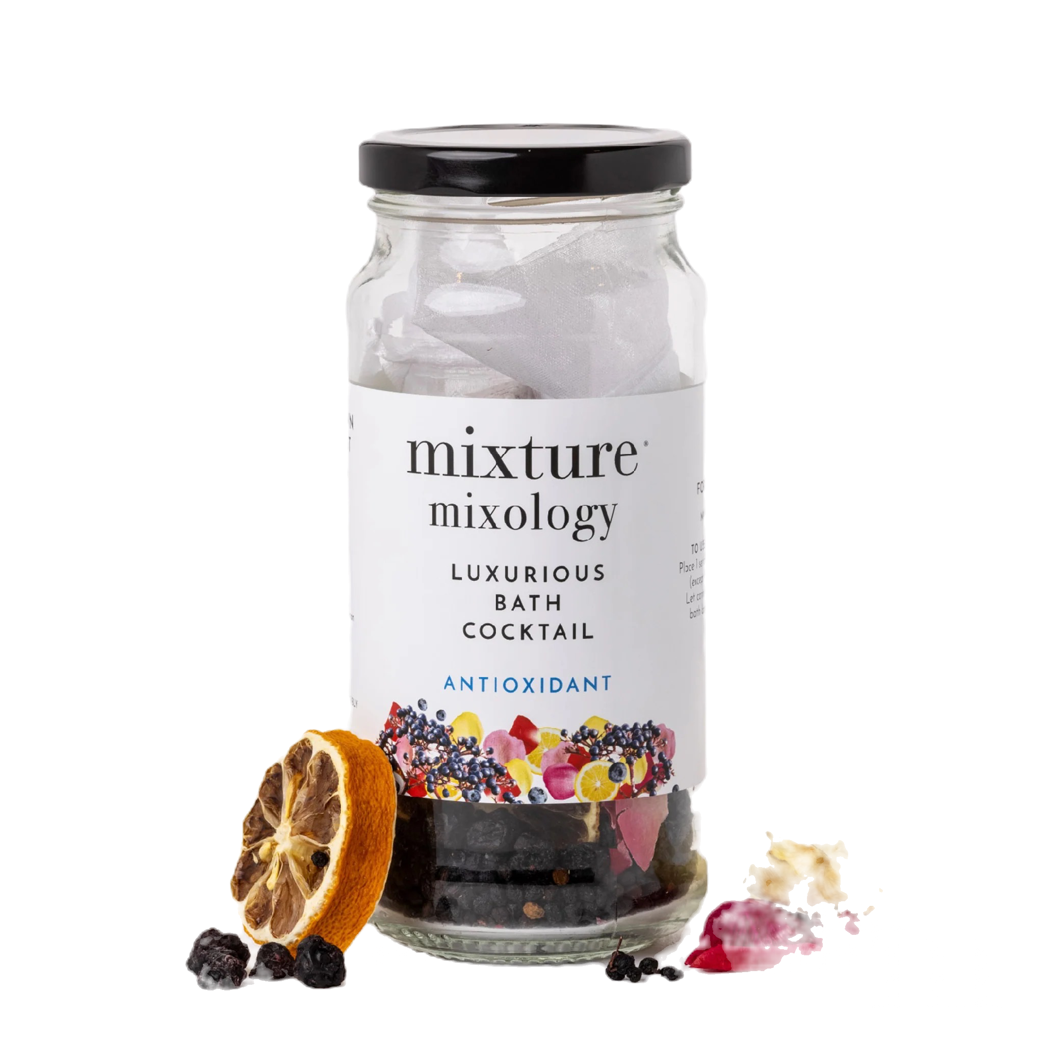 Luxurious bath cocktail: Antioxidant mixture mixology