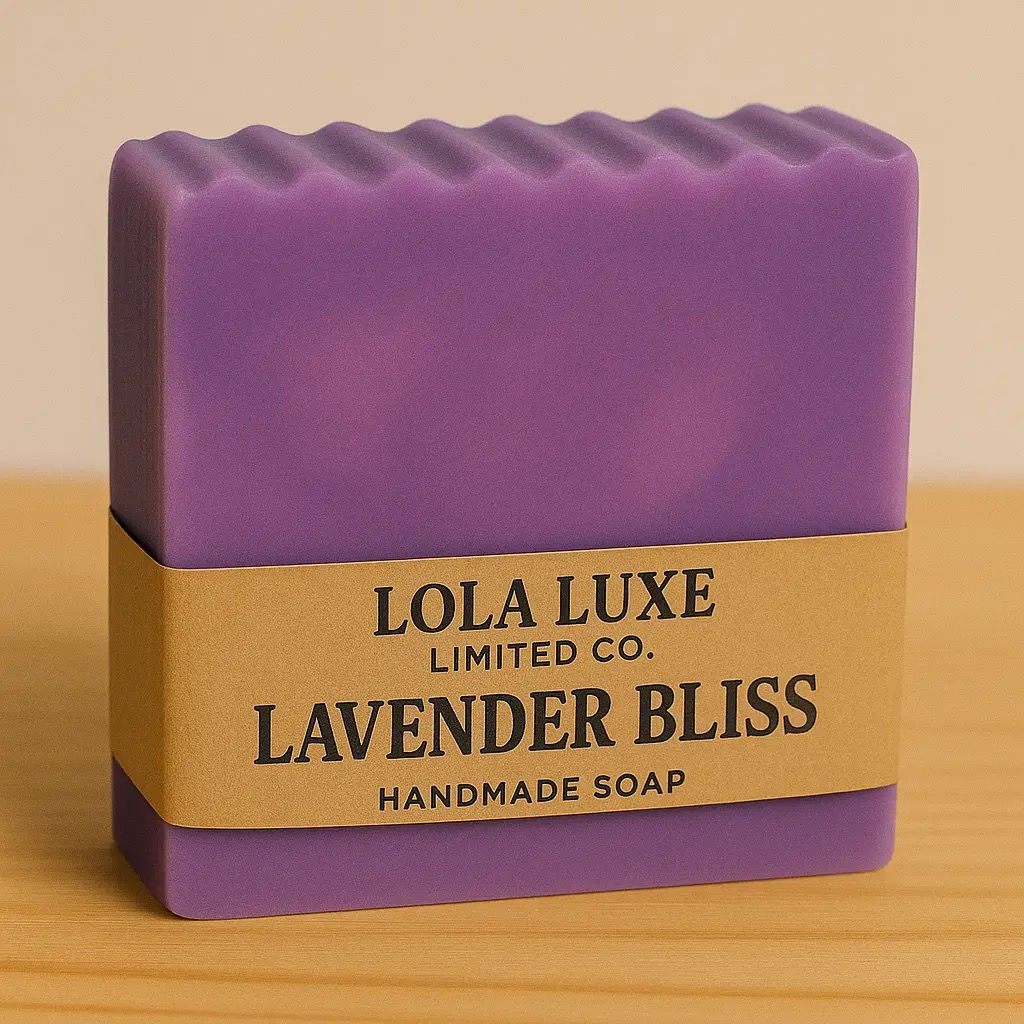 Lavender Bliss handmade soap by Lola Luxe Limited Co.