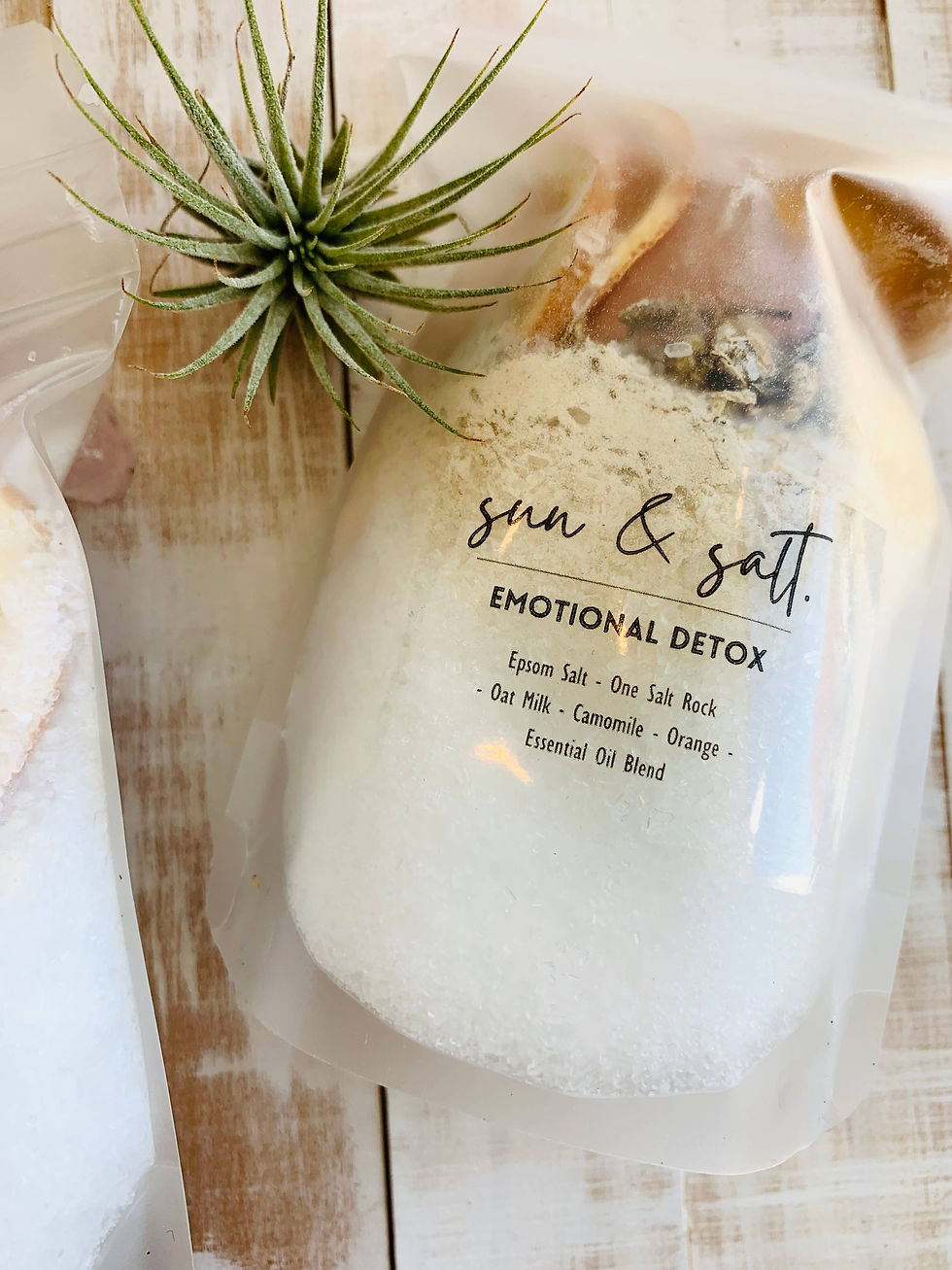 Sun & Salt Emotional Detox bath soak with Epsom salt, sea salt, and essential oils