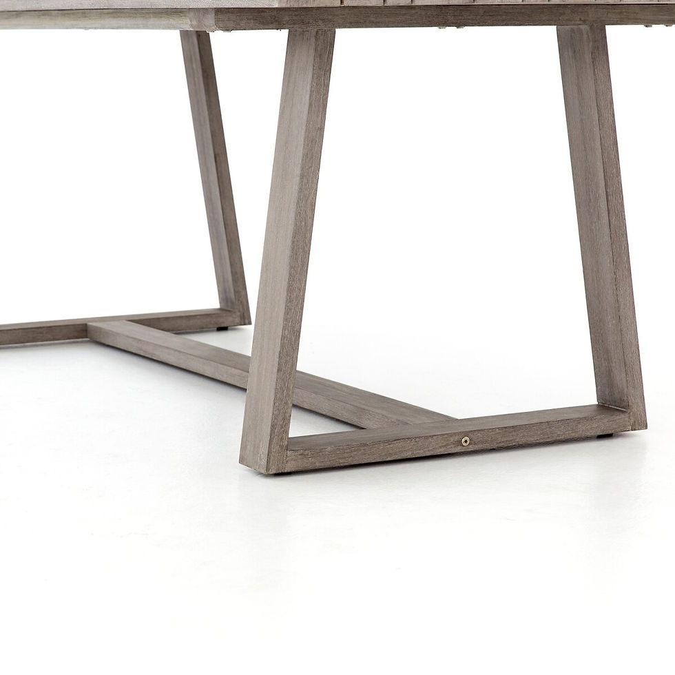 Thumbnail: Gray outdoor dining table base