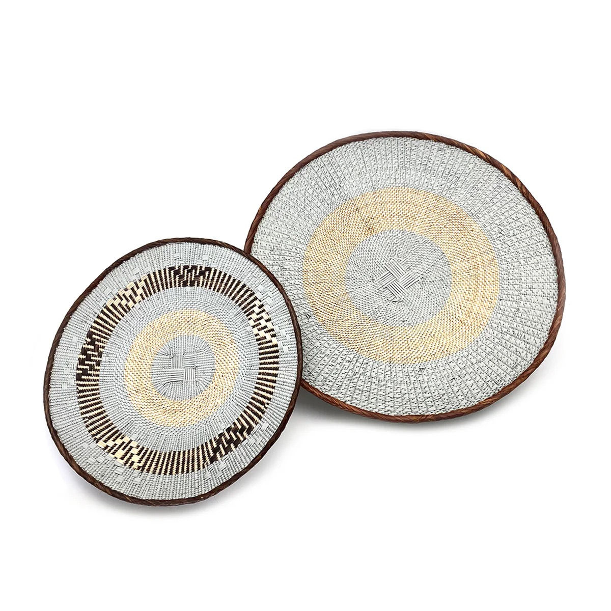 Pair of woven wall decor