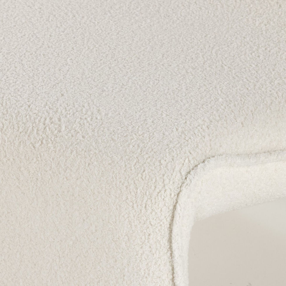 Thumbnail: Close-up of off-white outdoor sofa fabric