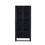 Thumbnail: Black wooden display cabinet with glass doors