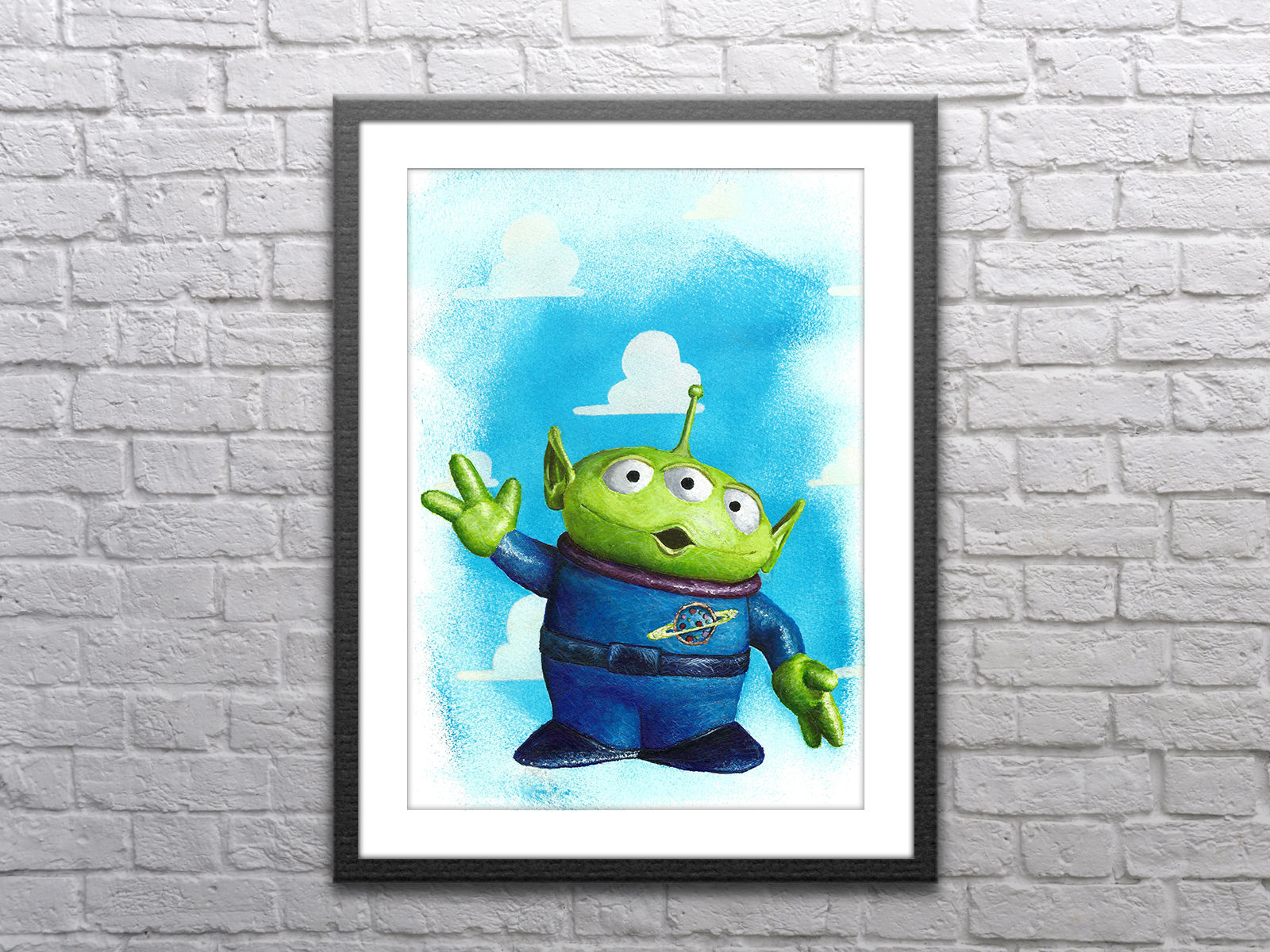 Toy Story - Pizza Planet Alien - Giclée Fine Art Print
