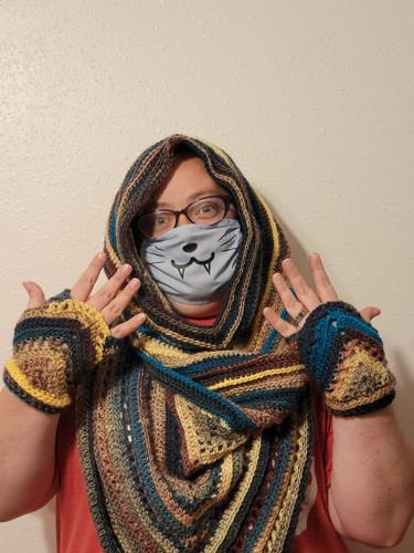 Shawl Wild Oleander Hooded Scarf Free Crochet Pattern Wild