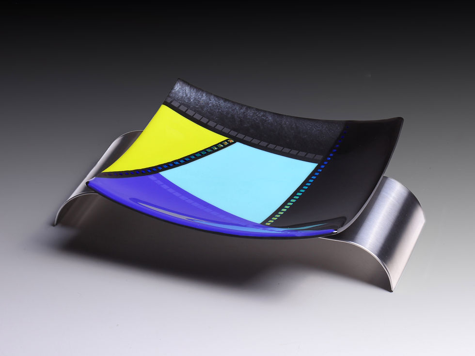 gaylee plate - blue/green