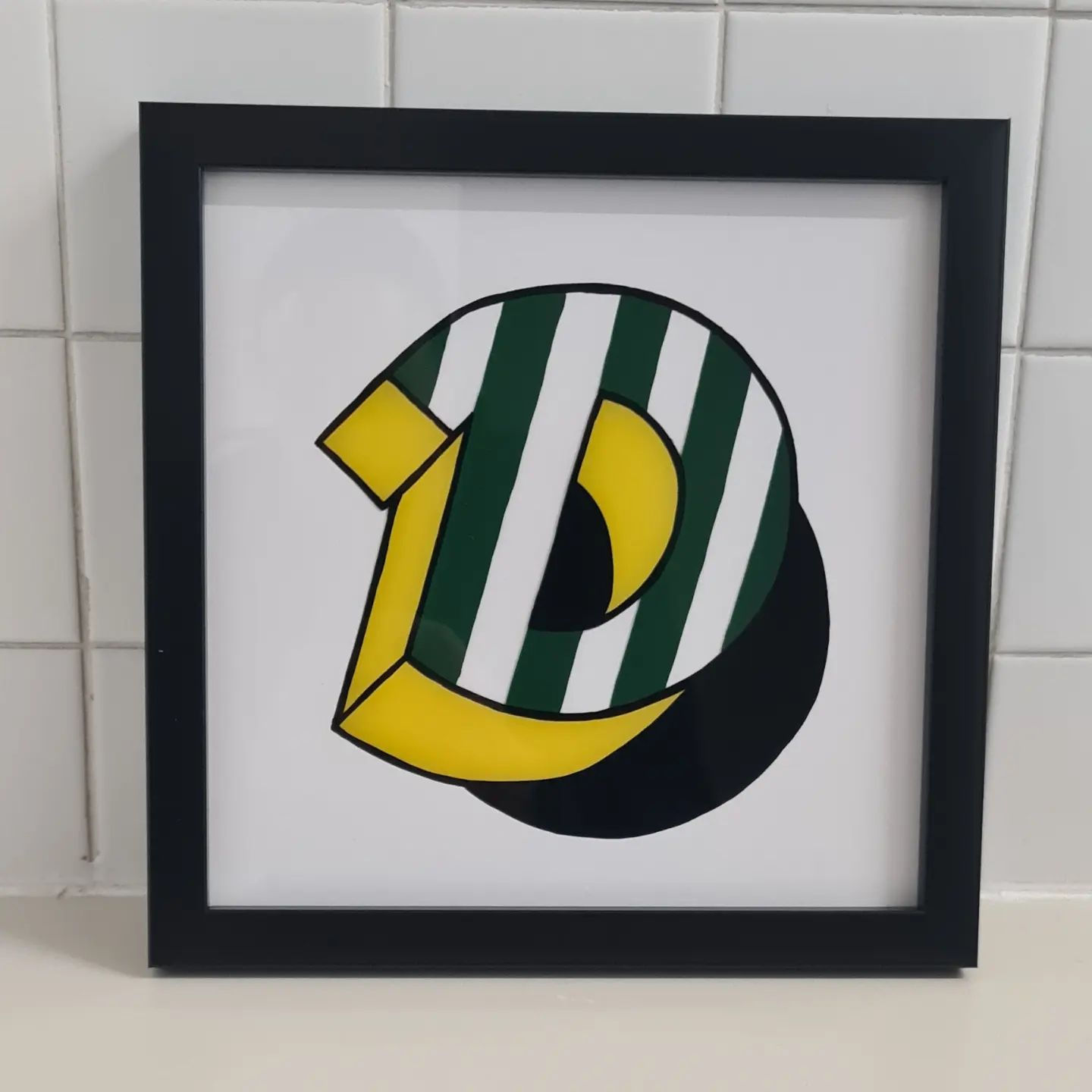 Bespoke framed letter - without mount 10"x10"