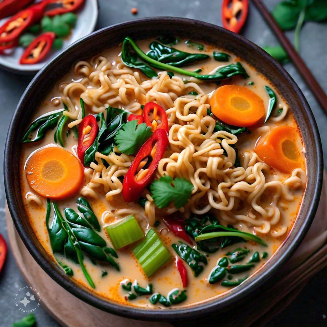 Soupe coco-thai ramen