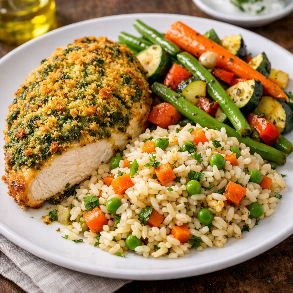 Poulet Pesto-parmesan