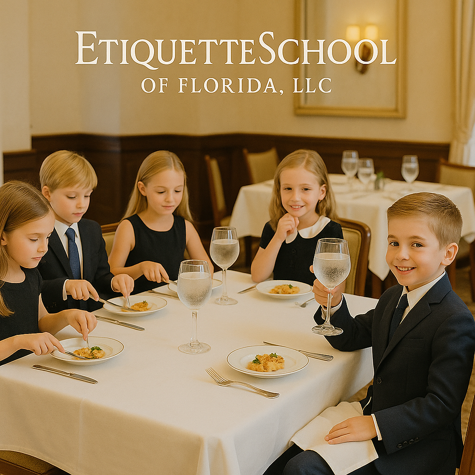 October Children's Dining and Manners Class