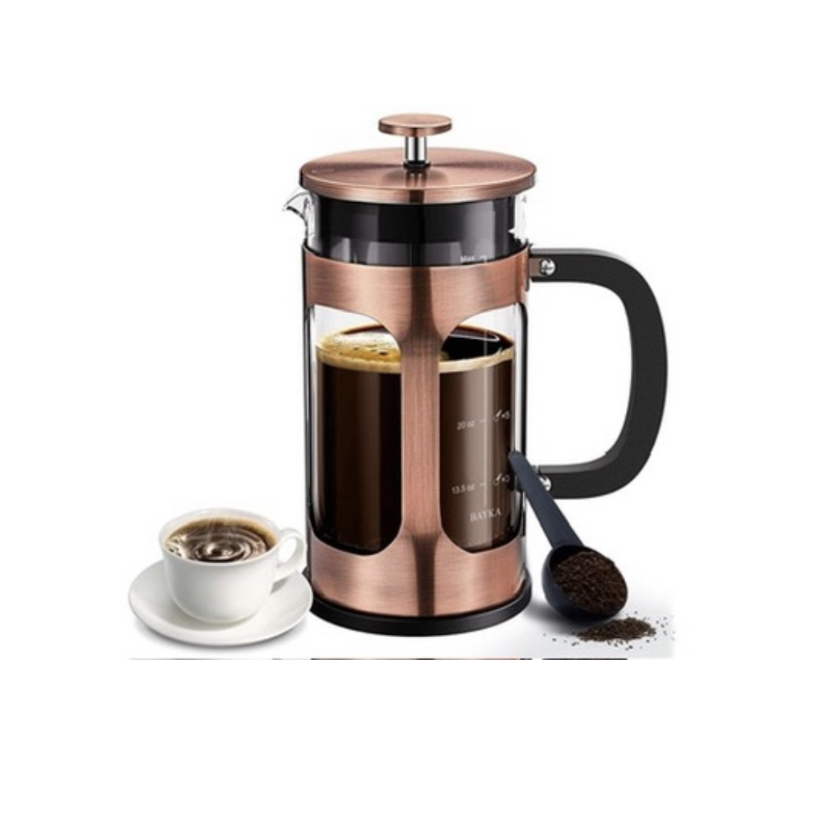 French Press Coffee Maker, 34 Ounce - COPPER