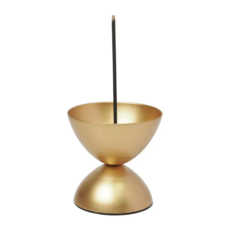 Metal Incense Holder - Gold