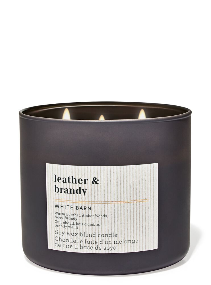 LEATHER & BRANDY 3-Wick Candle