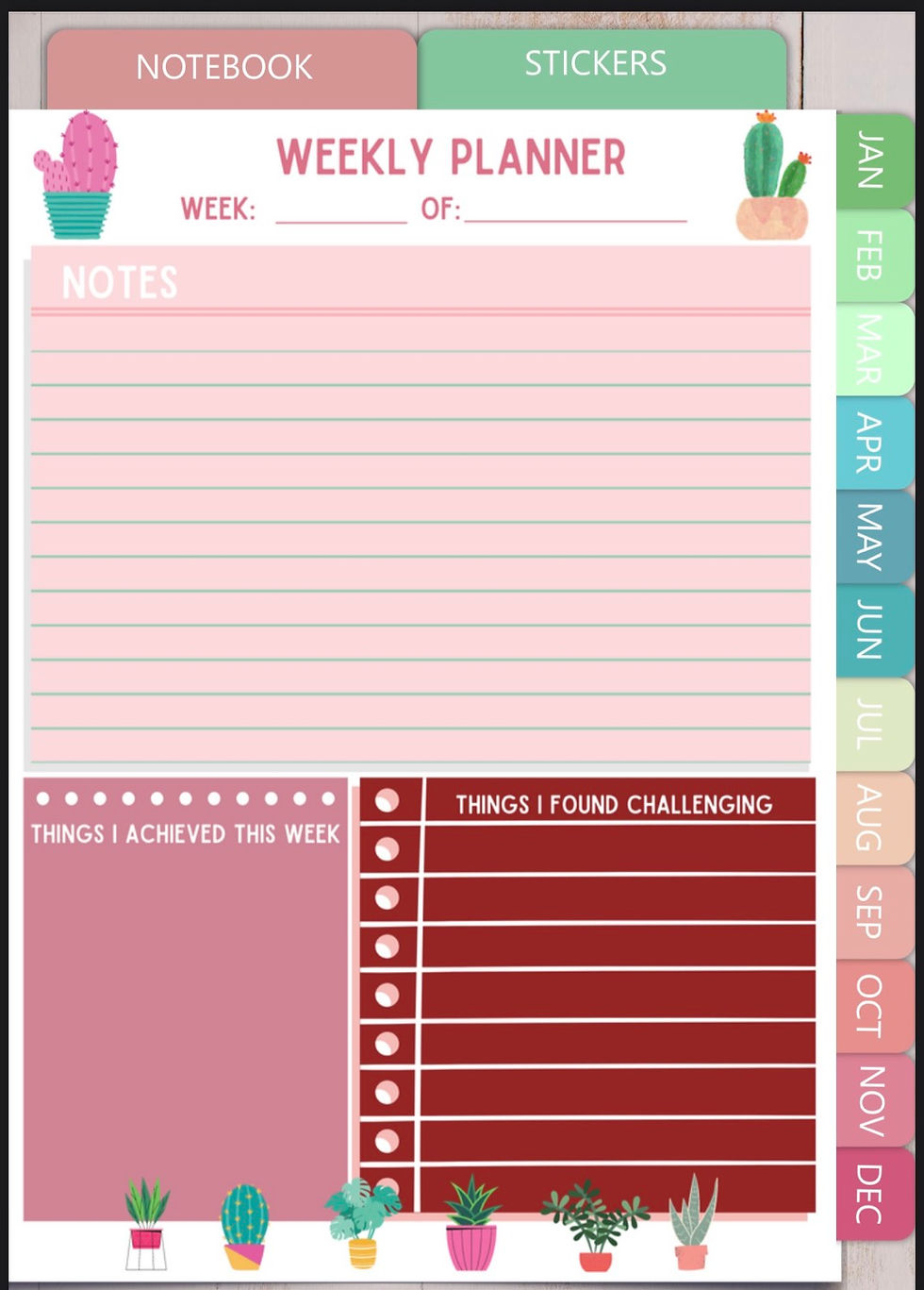 Thumbnail: Digital Planner - 525 pages
