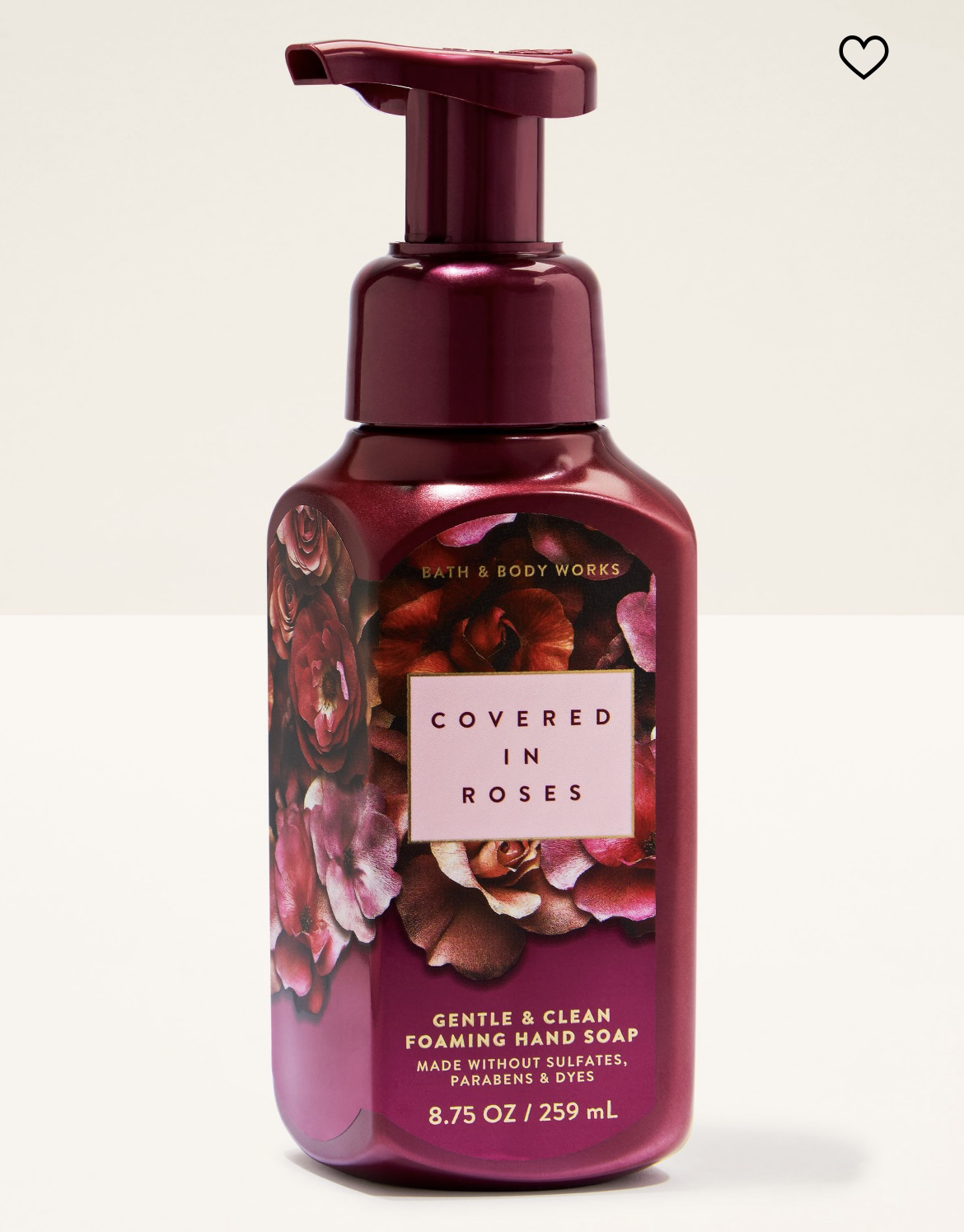 Covered In Roses Gentle & Clean Foaming Hand Soap