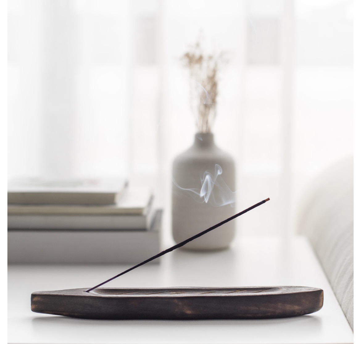 Wooden Leaf incense Holder