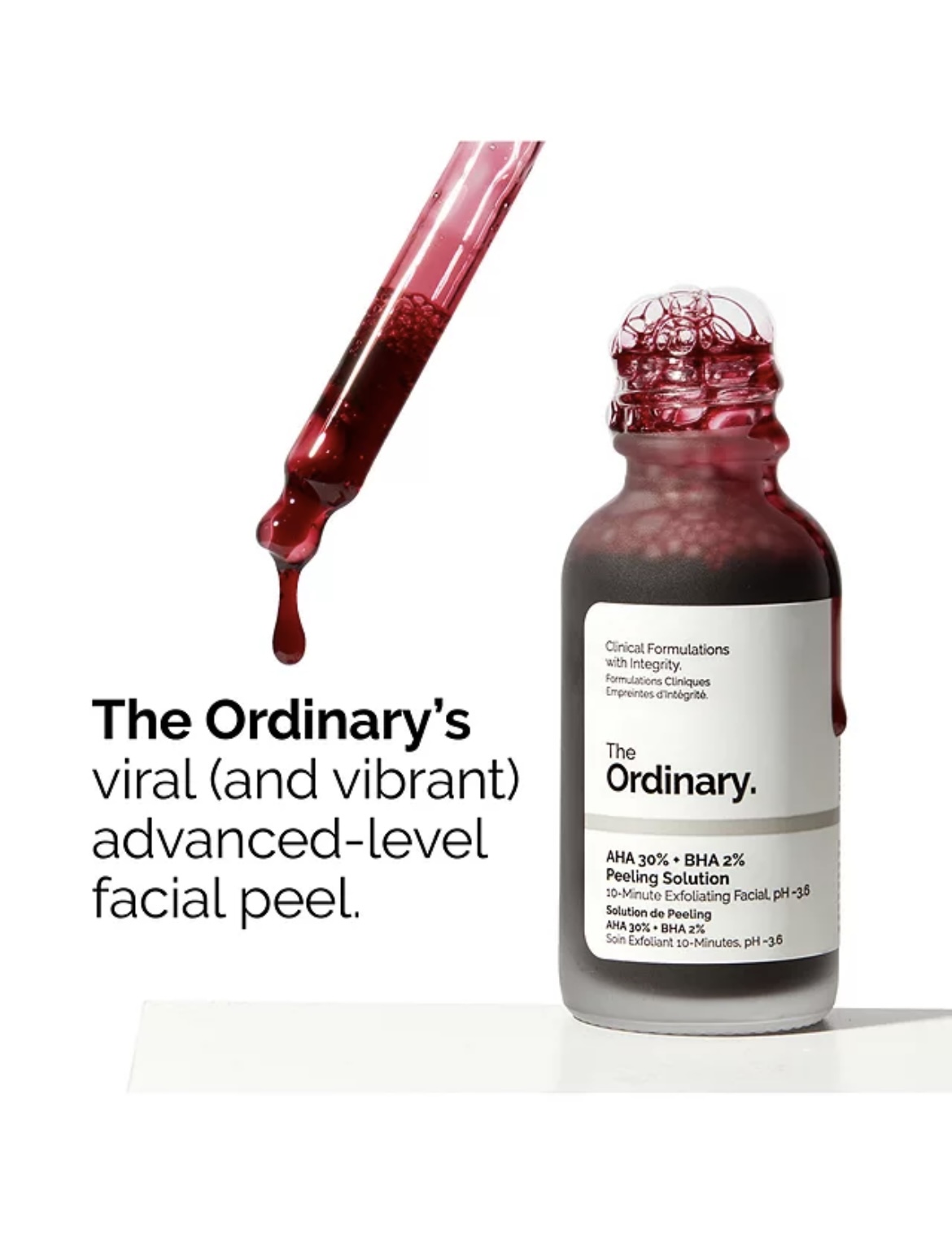 The Ordinary AHA 30% + BHA 2% Exfoliating Peeling Solution