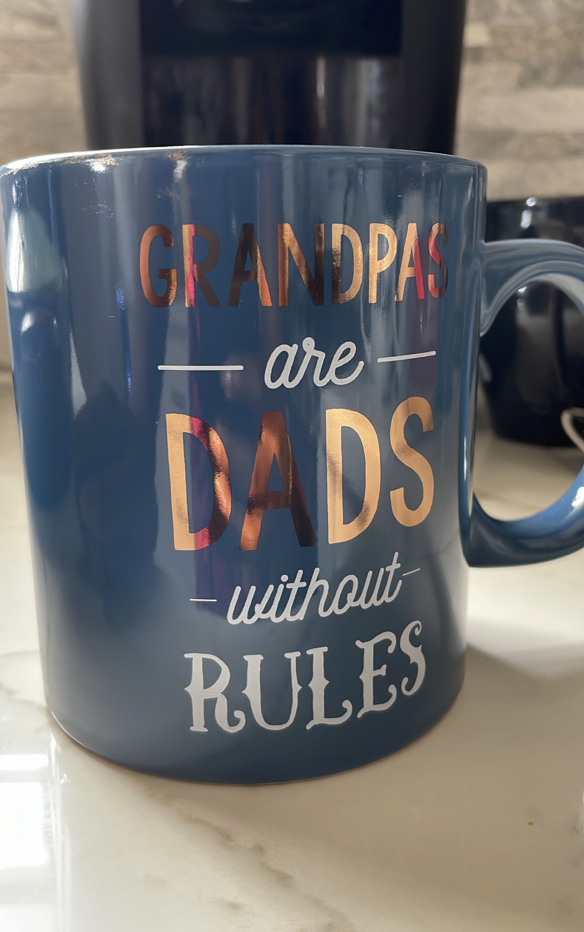 "Grandpa are Dads without rules" Ceramic Mug