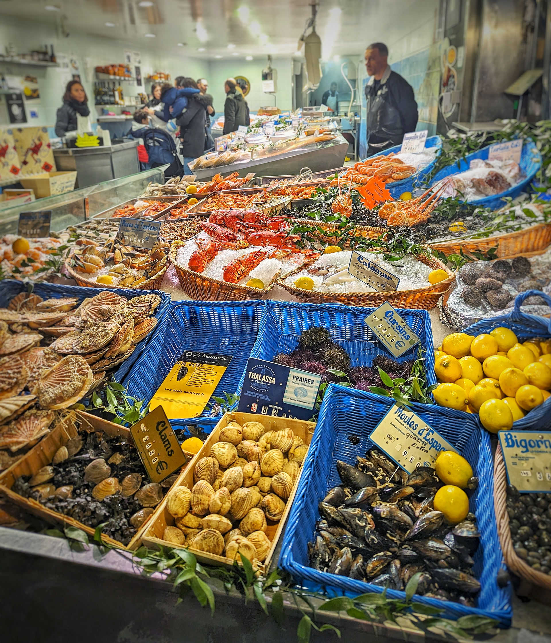 Fresh seafood, Paris, France
