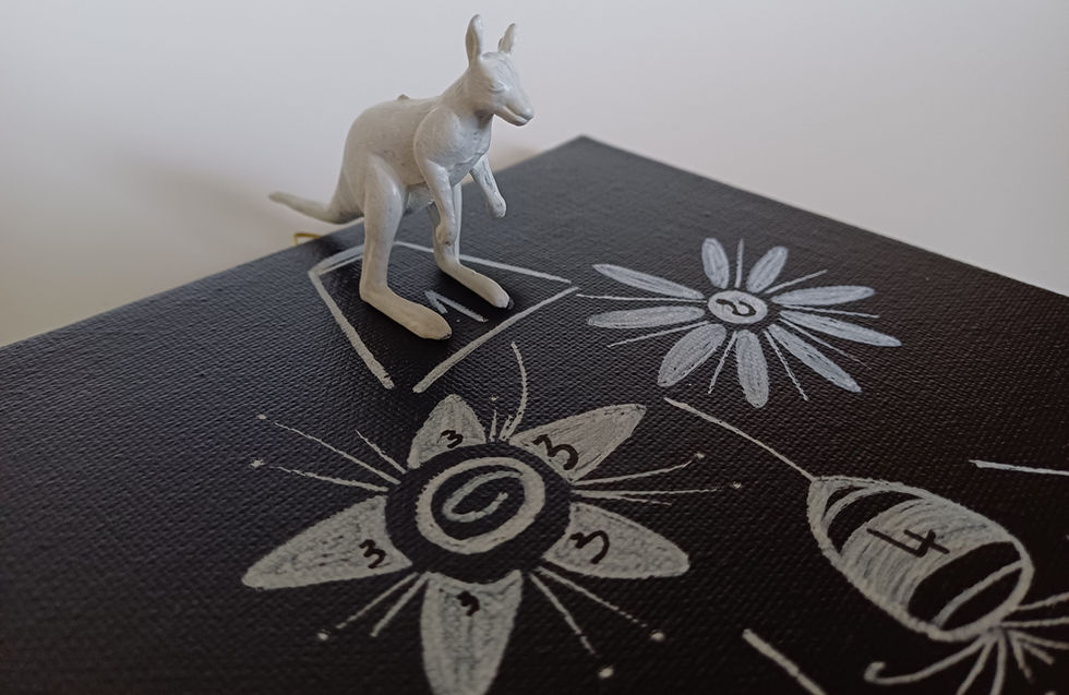 kangourou marelle fleurie, profil