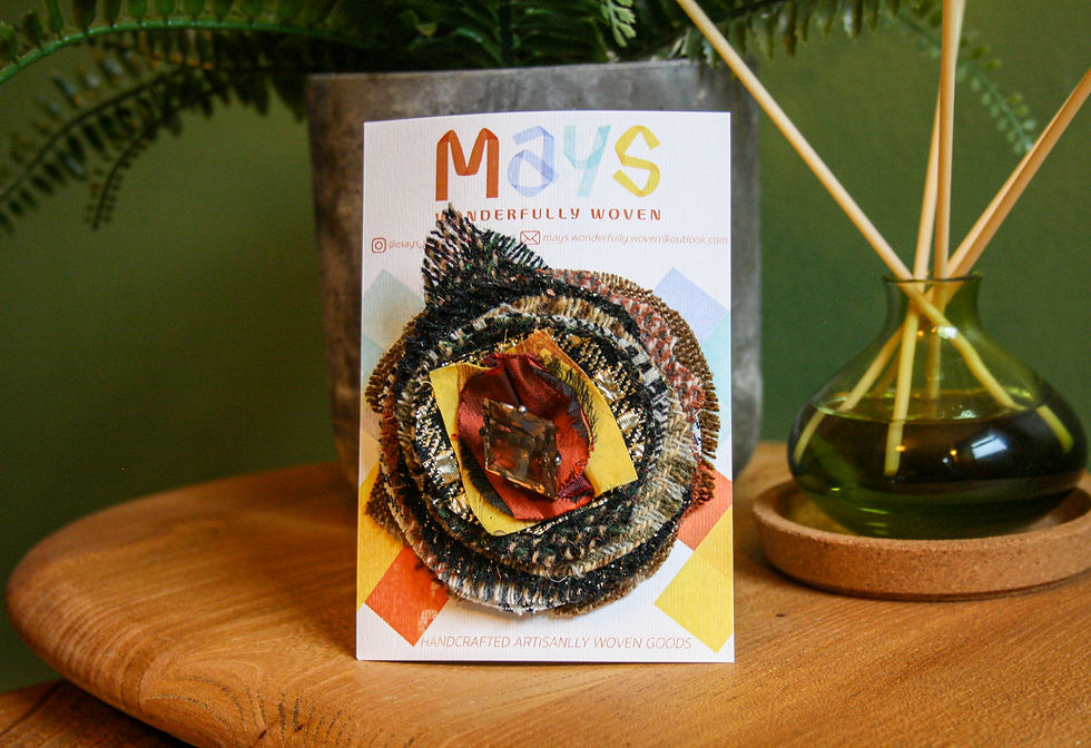 Hand-woven Rosette Brooch Gladess