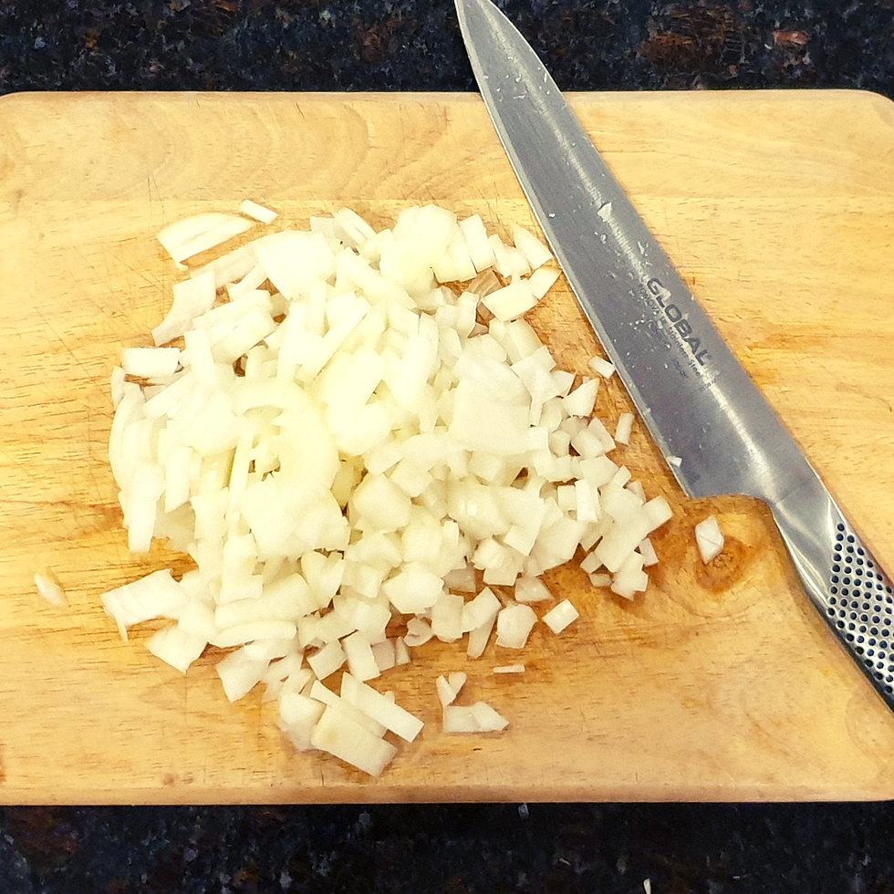 Chop chop those onions.