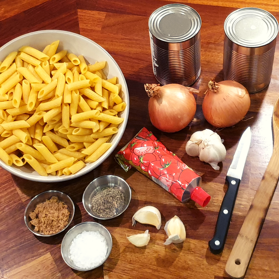 Get your ingredients together.
