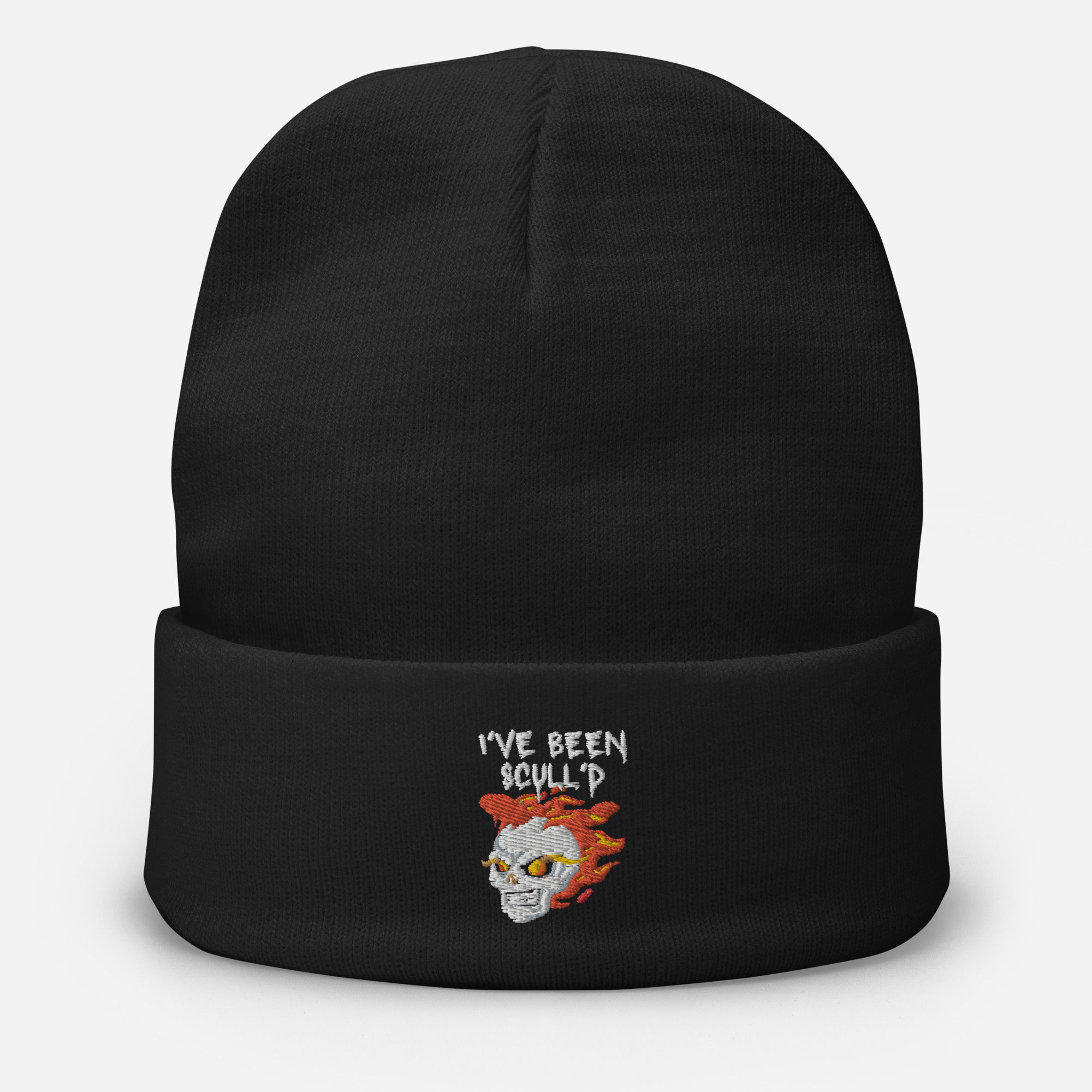 Racer Flame Scull'd Beanie