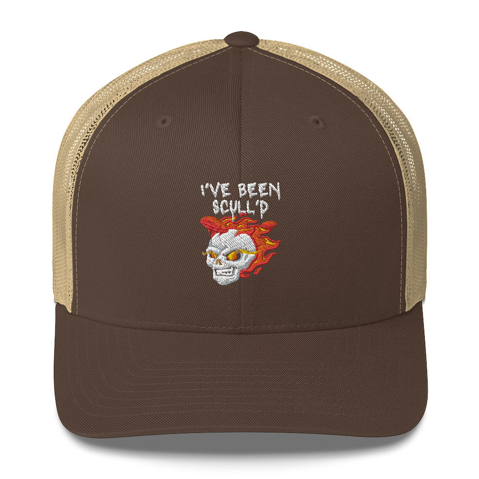Thumbnail: Racer Flame Scull'd Richardson Cap