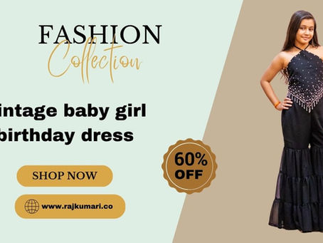 Vintage baby girl birthday dress