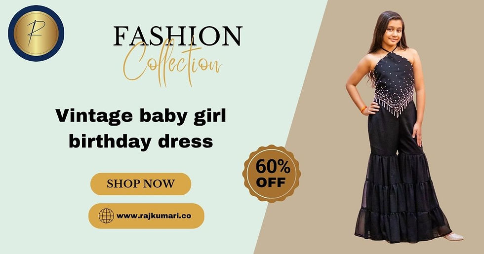 Vintage baby girl birthday dress