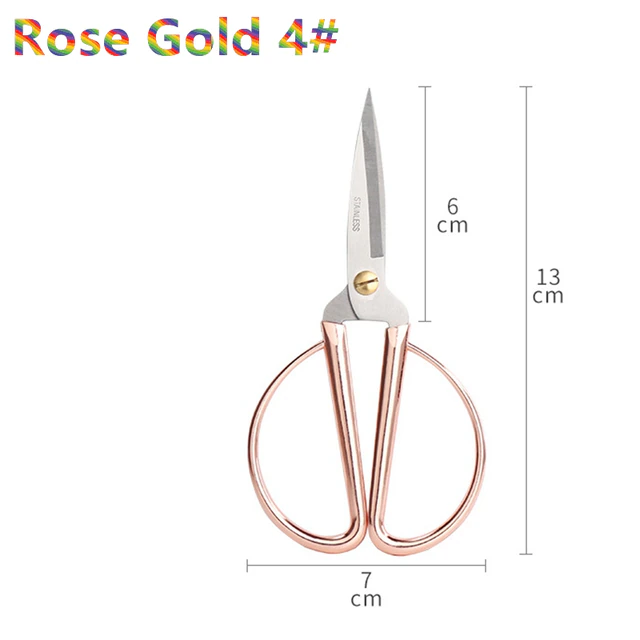 Vintage style Stainless Steel Rose Gold Embroidery Scissors Annieblu