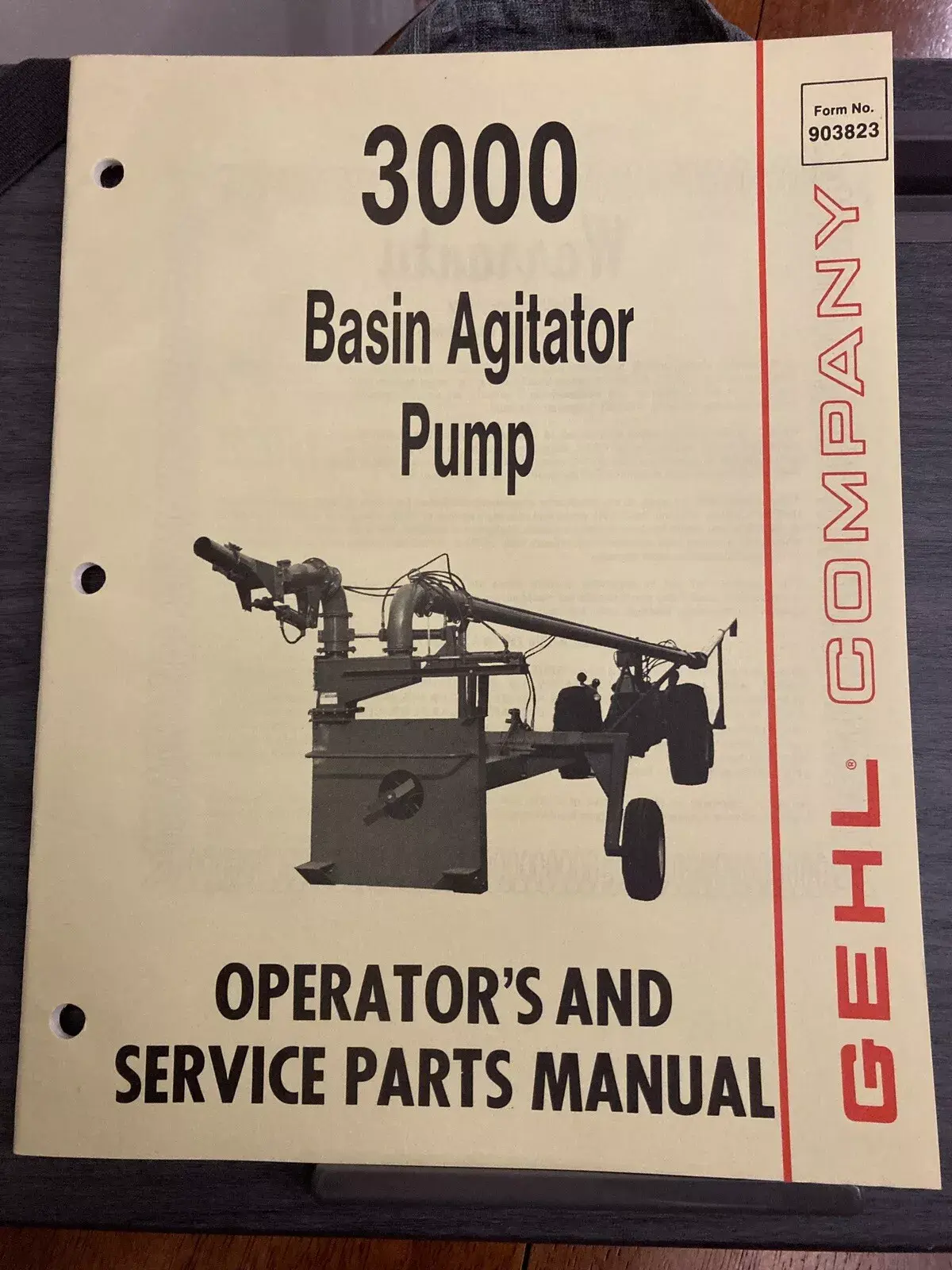 903823 - GEHL 3000 OPERATOR & PARTS MANUAL
