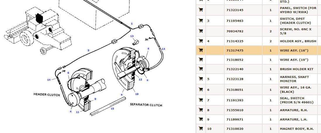 AGCO 71317475 - 16" WIRE