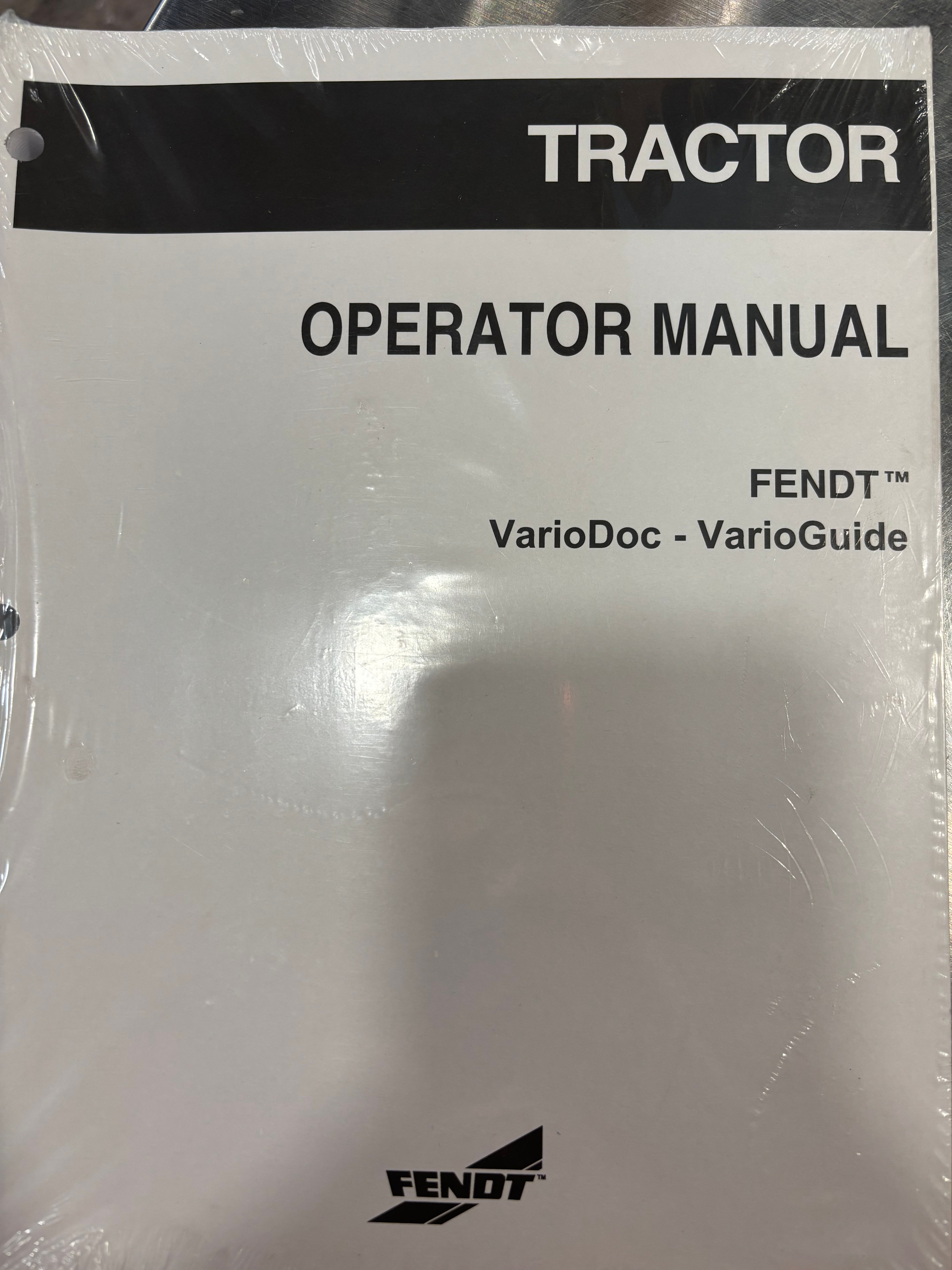 72495287 - FENDT VARIODOC & VARIOGUIDE OPERATOR'S MANUAL