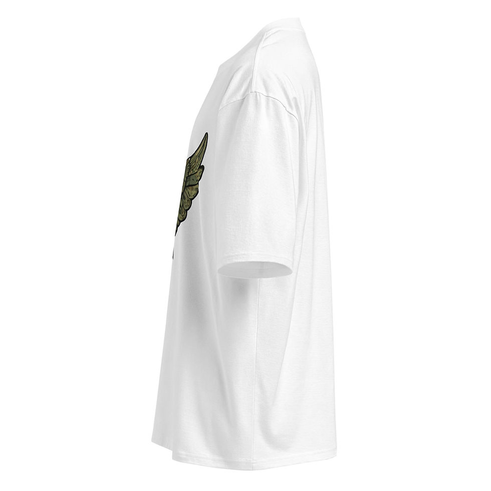 Thumbnail: Bro Up Mental Health - Wings - Oversized heavyweight t-shirt