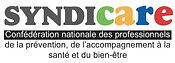 Logo de Syndicare, la Confédération Nationale des Professionnels de la Prévention, de l'Accompagnement à la Santé et du Bien-