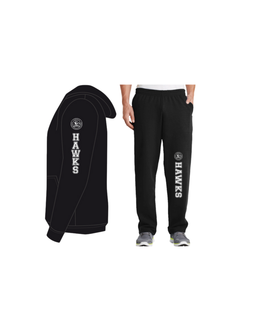 HAWKS Bundle - Zipper Hoodie & Sweatpants