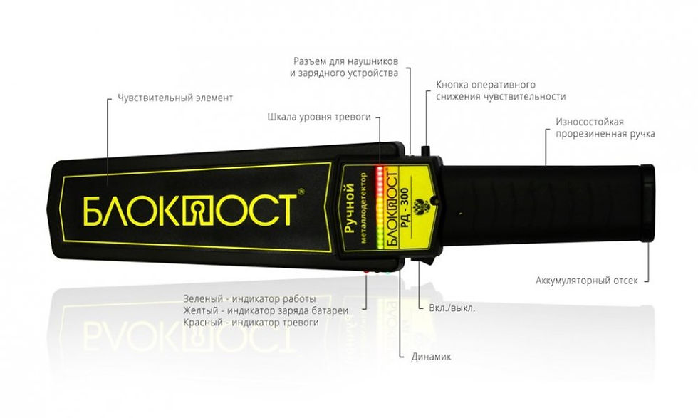 Миниатюра: ручной металлодетектор блокпост рд 300