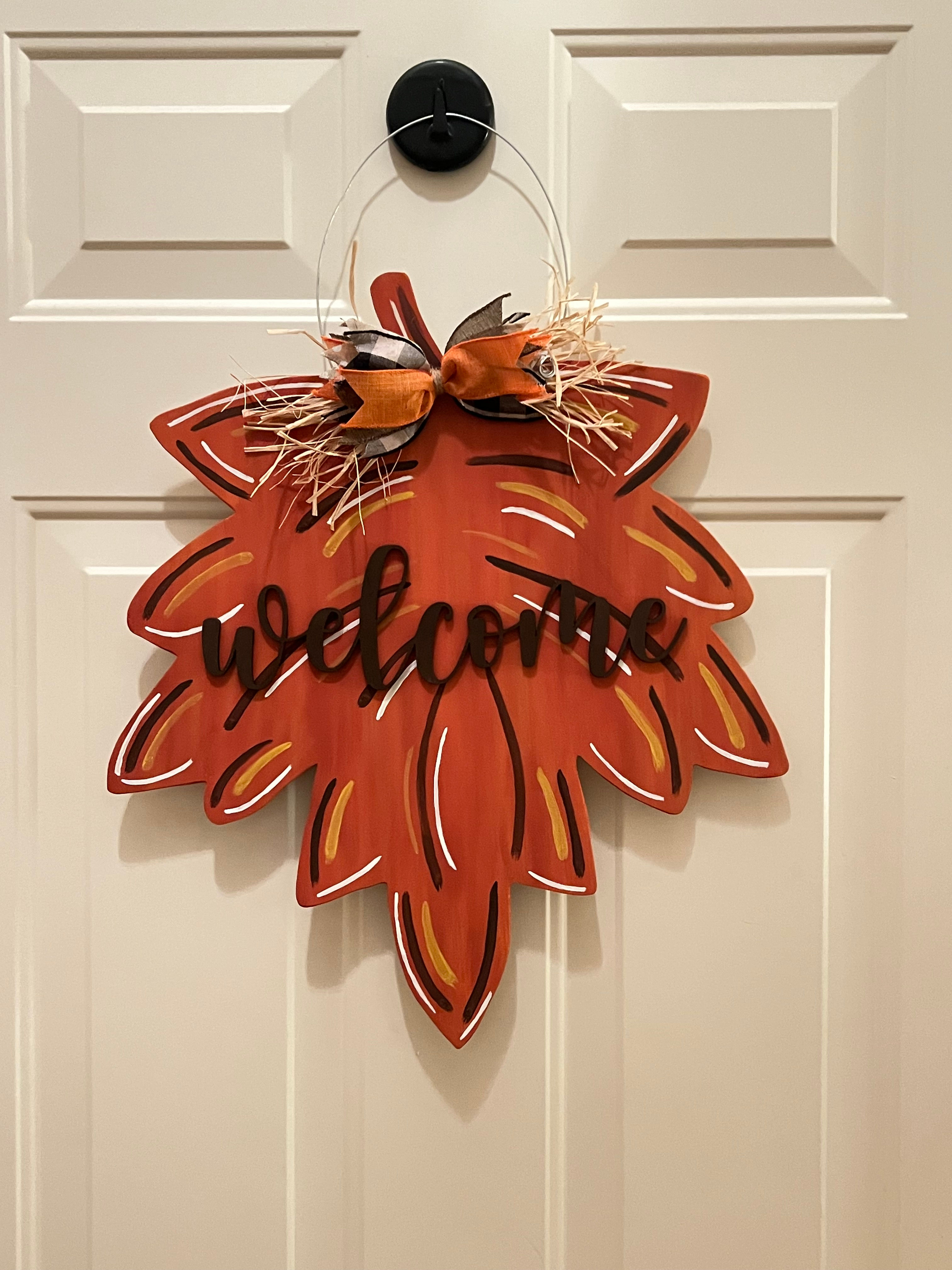 Fall Leaf Door Hanger