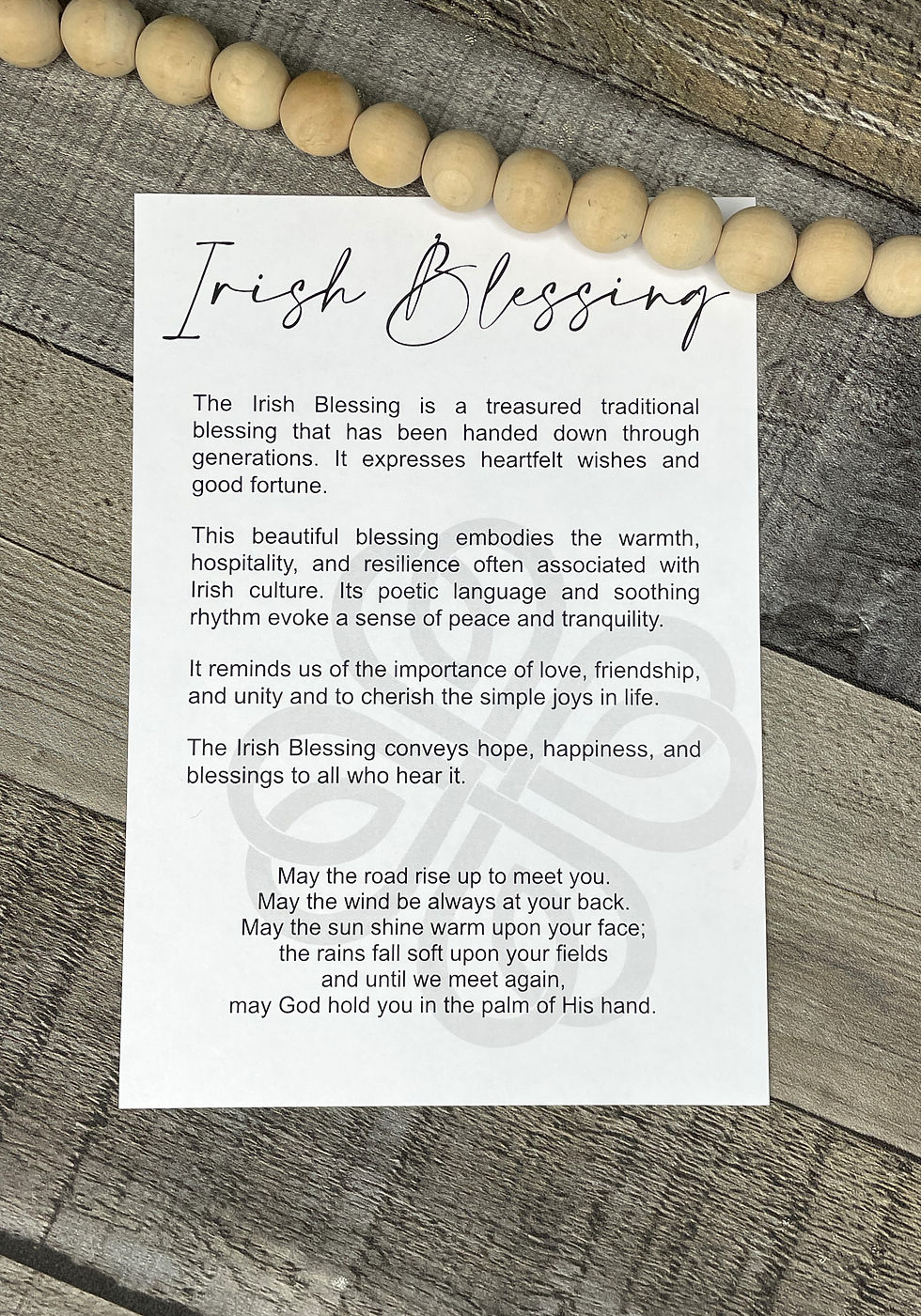 Thumbnail: Irish Blessing Clover or Cross Charm