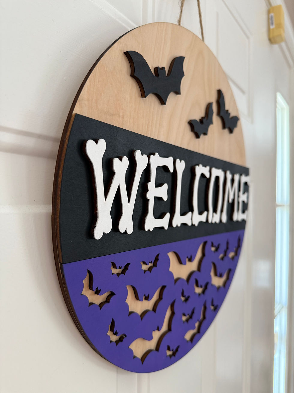 Thumbnail: Welcome Bats Door Hanger