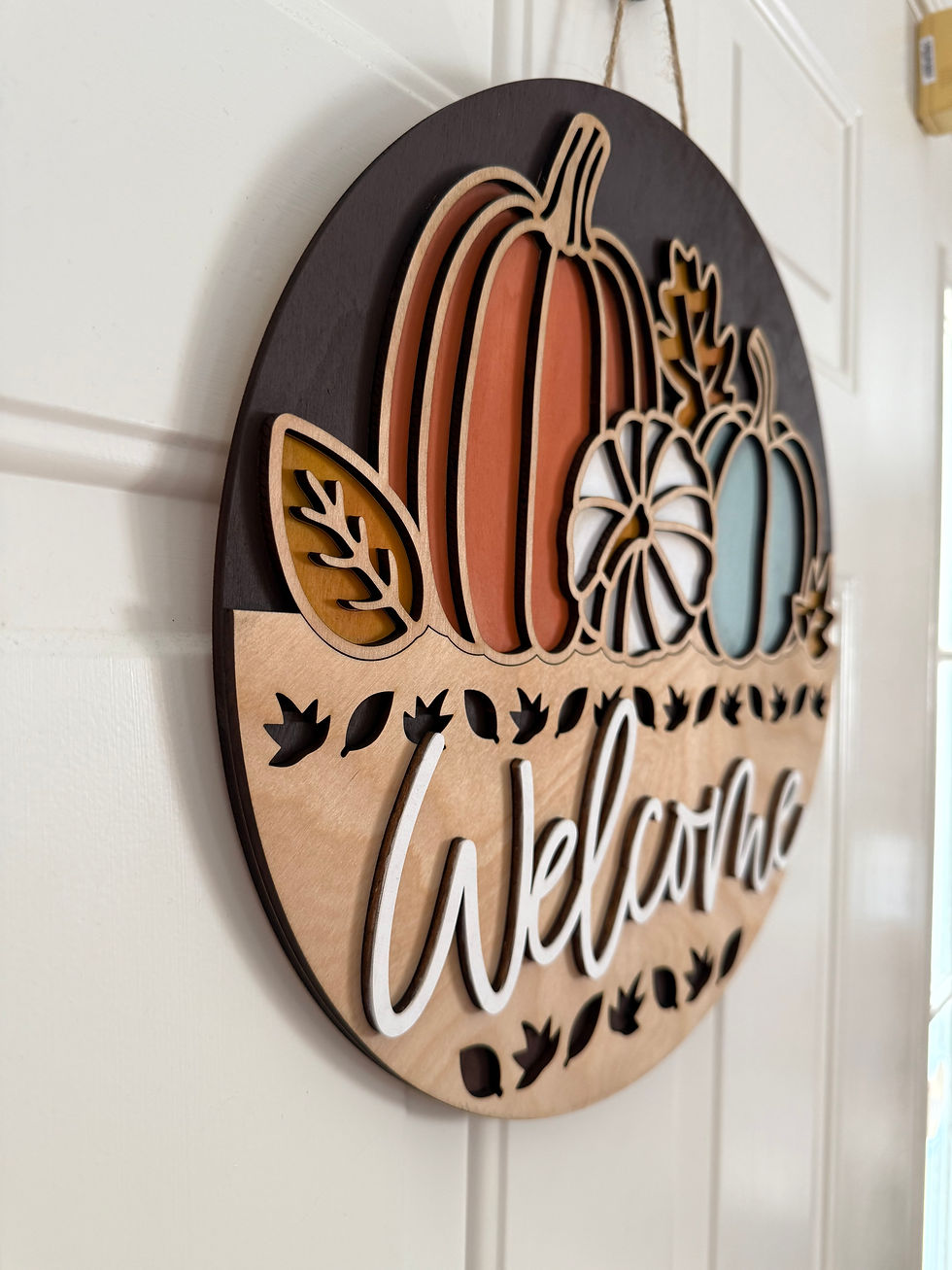 Thumbnail: Welcome Fall Pumpkin Door Hanger