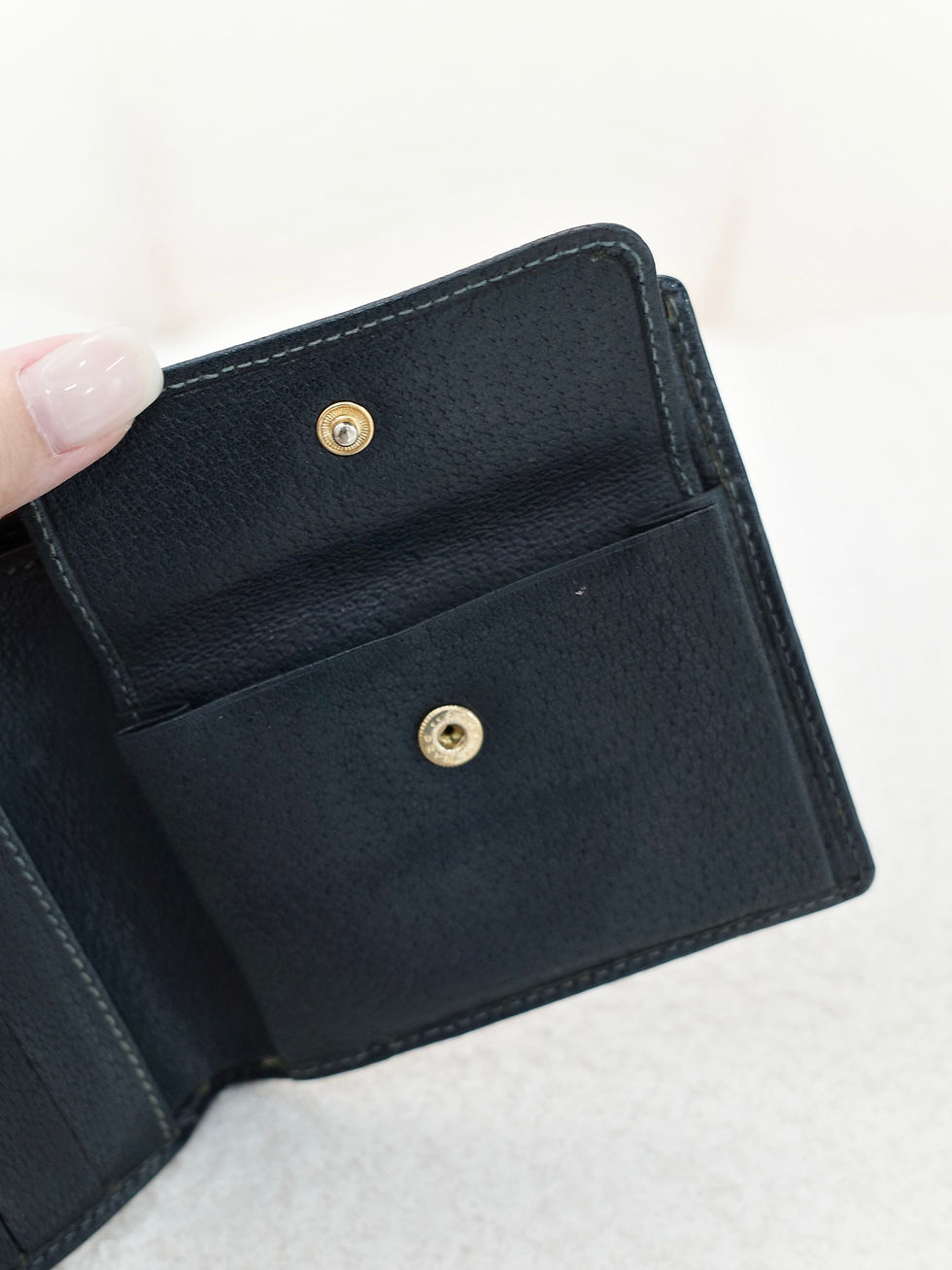 Thumbnail: Gucci - Navy Monogram Wallet (Vintage from 1980s)