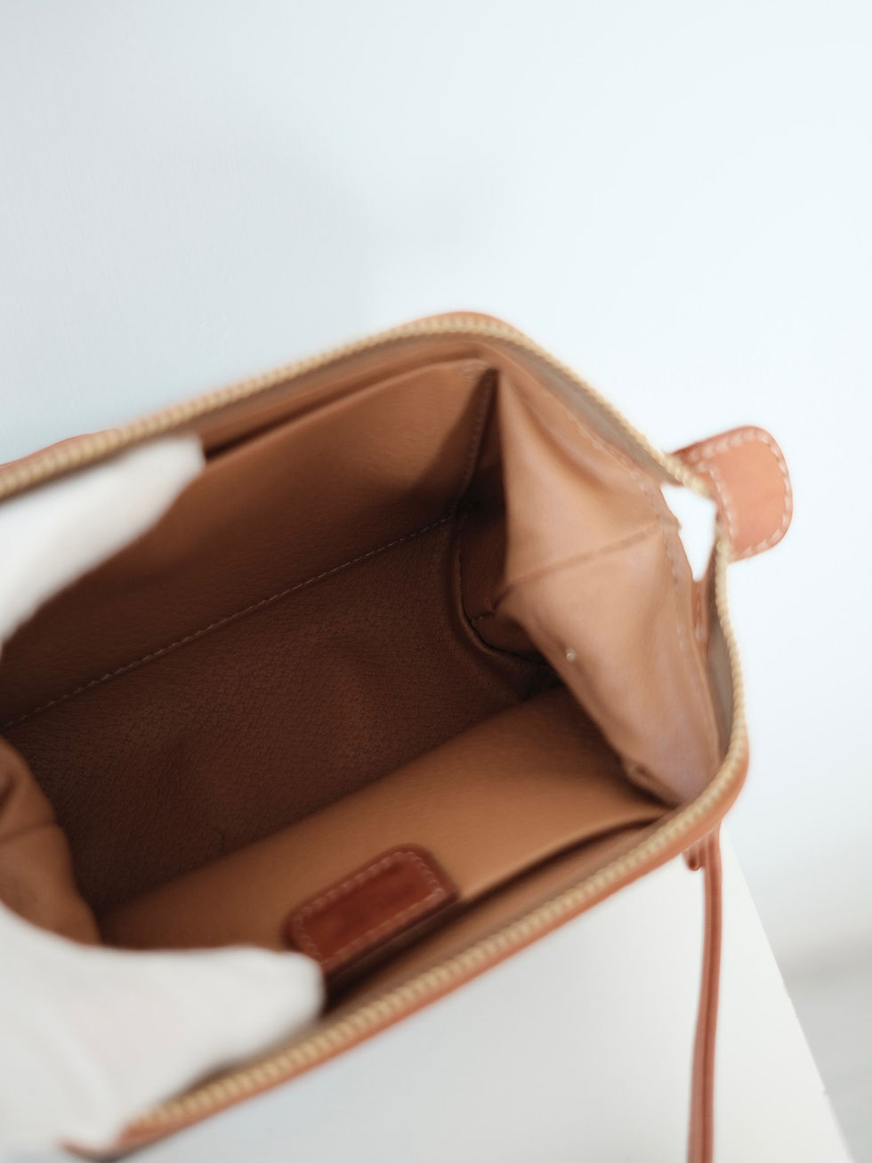 Thumbnail: Celine - Brown Macadam 17cm Clutch with Strap (Vintage)